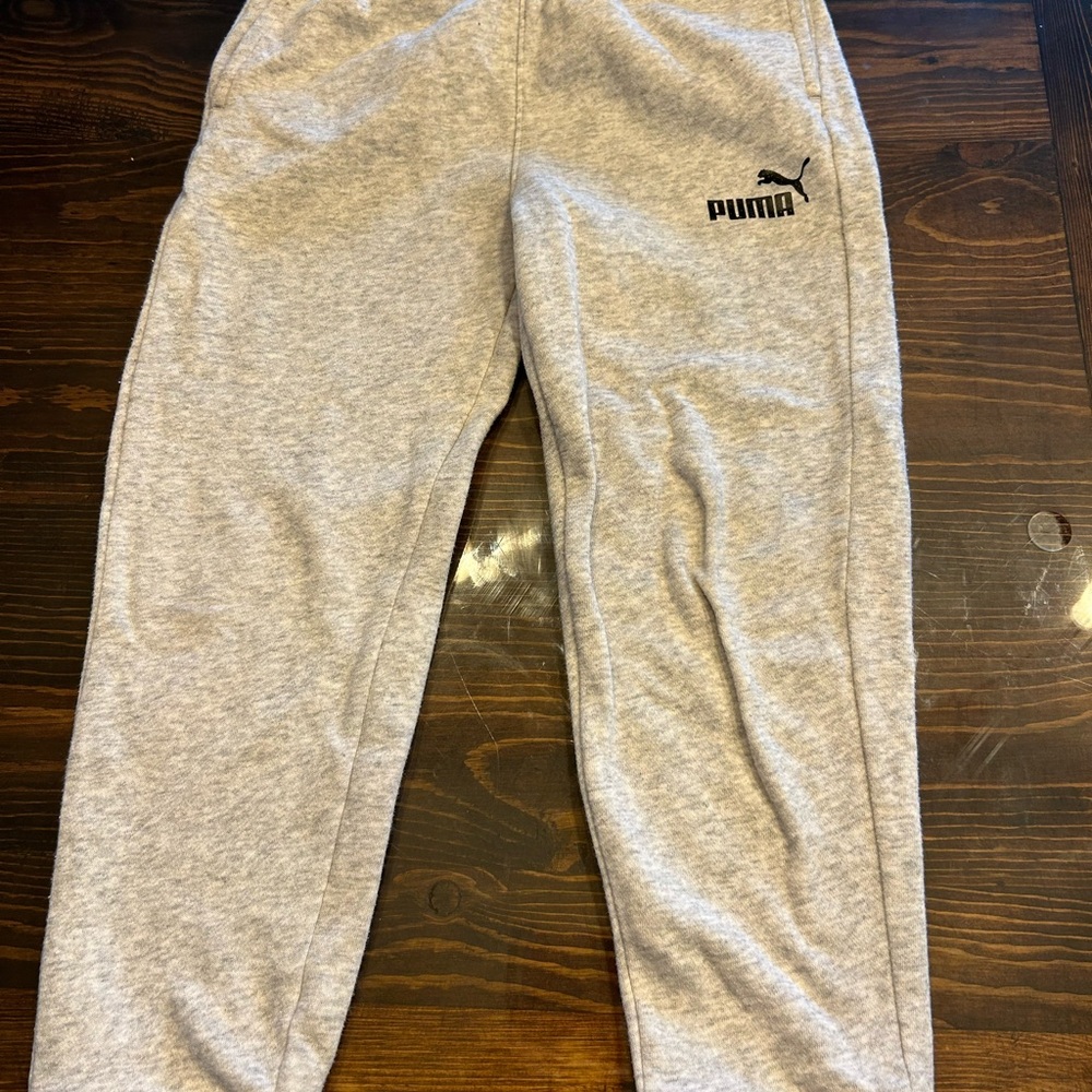 Puma Kids Light Gray Joggers